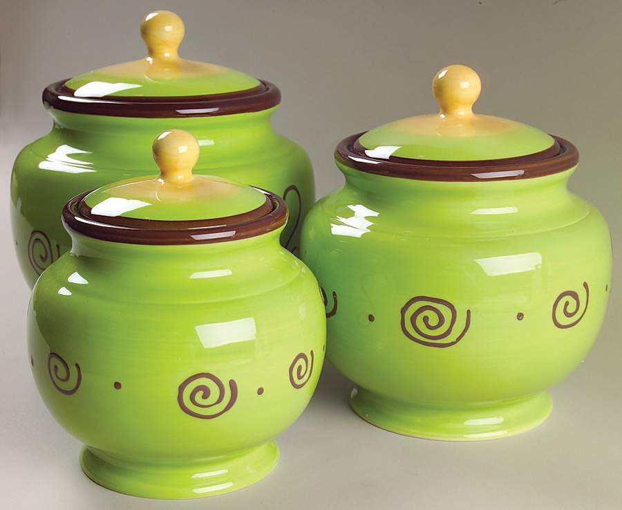 Carmen Green (3 Piece) Canister Set (Box Set) by JCPenney-1