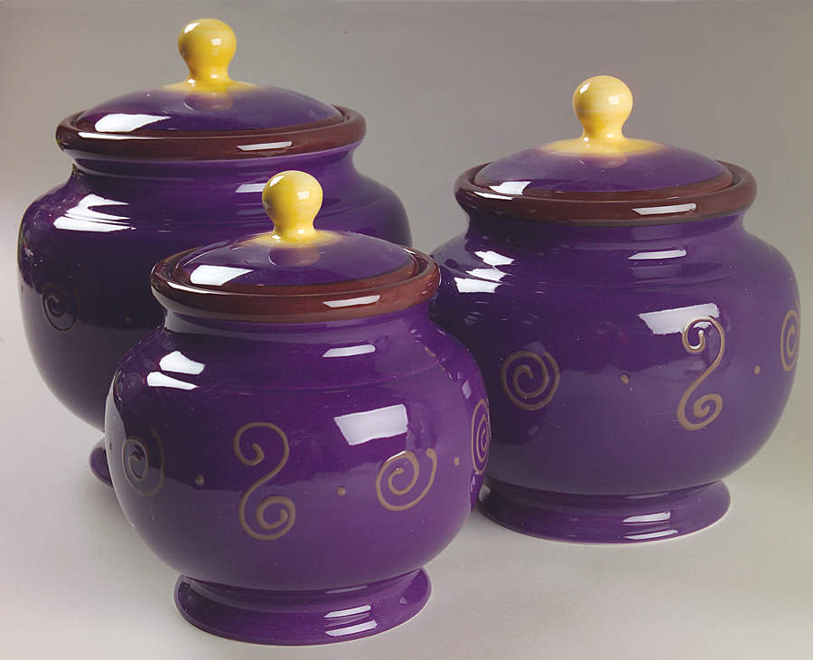Carmen Purple (3 Piece) Canister Set (Box Set) by JCPenney-1