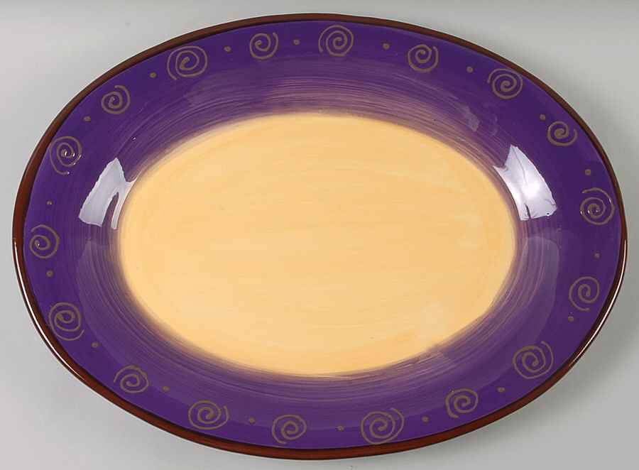 Carmen Purple 18" Oval Serving Platter by JCPenney-1