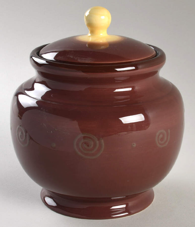 Carmen Brown Medium Canister & Lid by JCPenney-1