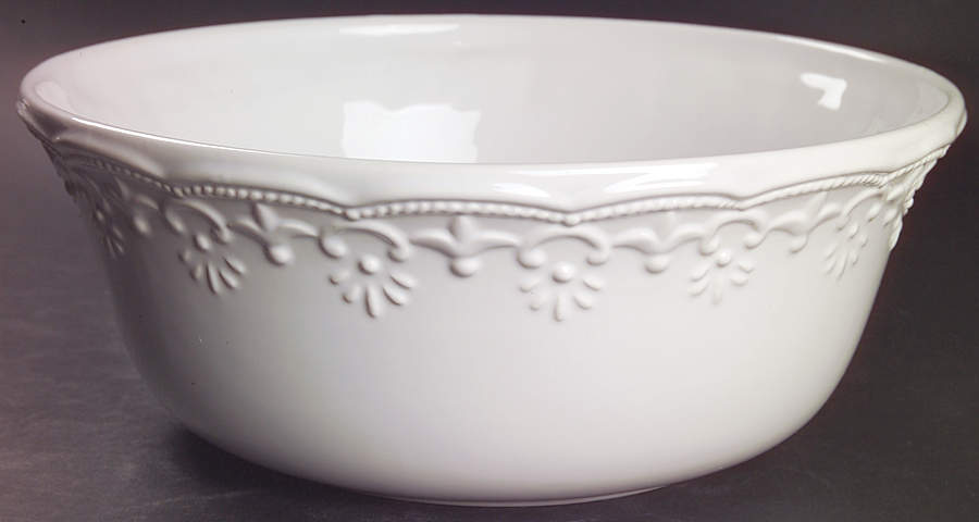 Lace White 10" Round Serving Bowl by JCPenney-1