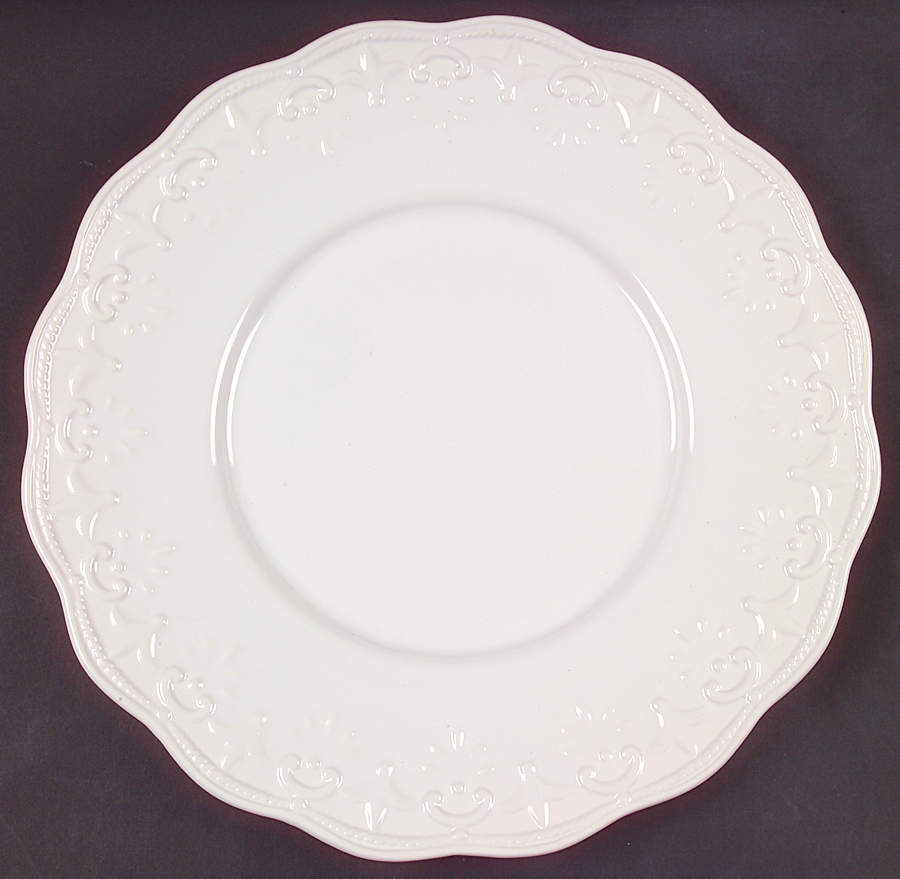 Lace White Service Plate (Charger) by JCPenney-1