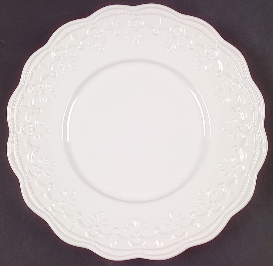 Lace White Dinner Plate by JCPenney-1