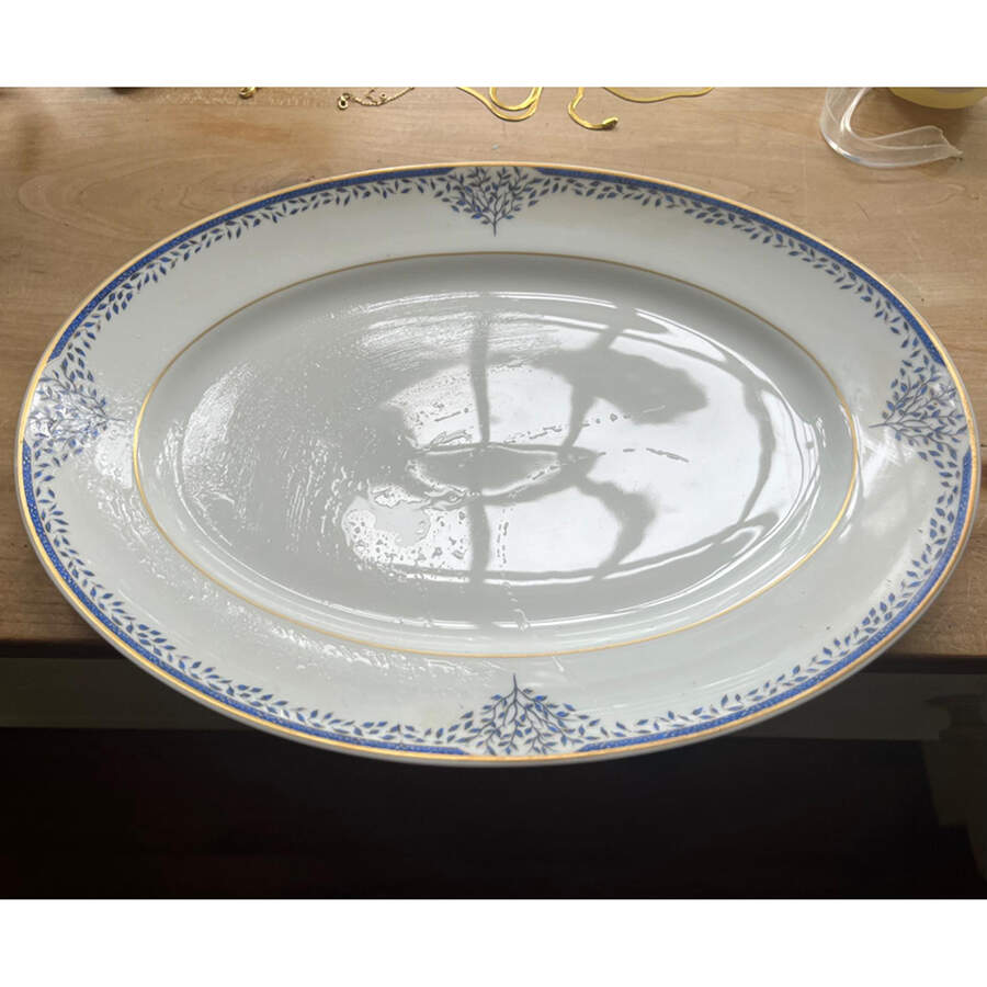 Arborescence 14" Oval Serving Platter by Jammet Seignolles-1