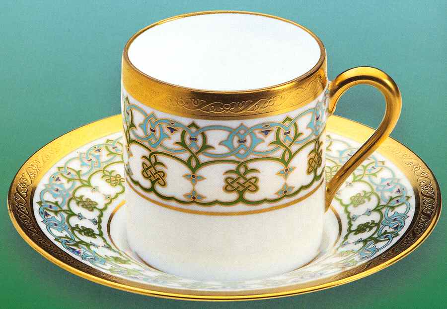Agueyssac Flat Cup & Saucer Set by Jammet Seignolles-1