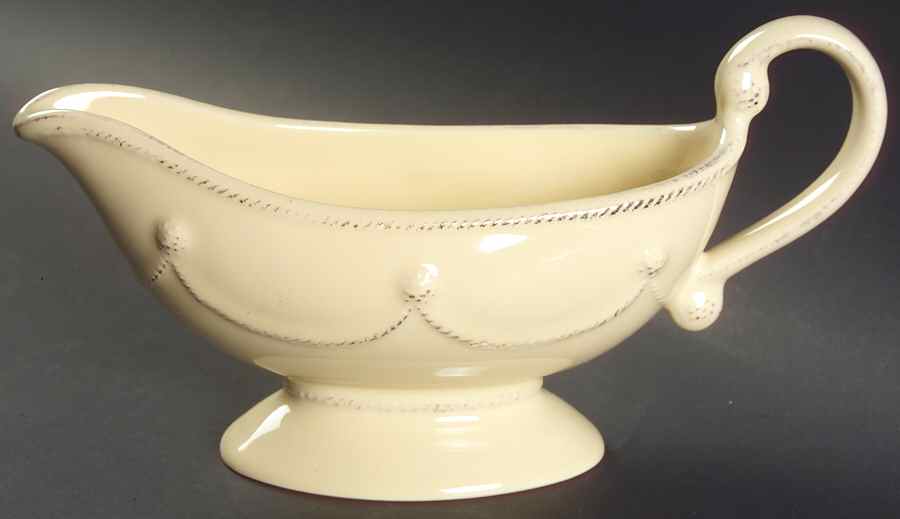 Berry and Thread Butter Yellow Gravy Boat by Juliska Ceramics-1