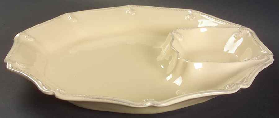 Berry and Thread Butter Yellow Hostess Server Aka Chip/Dip 1pc by Juliska Ceramics-1