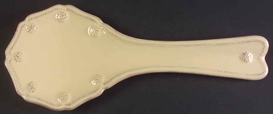 Berry and Thread Butter Yellow Spoon Rest/Holder (Holds 1 Spoon) by Juliska Ceramics-1