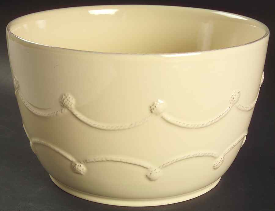 Berry and Thread Butter Yellow 9" Salad Serving Bowl by Juliska Ceramics-1
