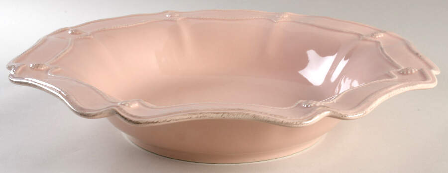 Berry and Thread Vintage Pink 16" Large Salad Serving Bowl by Juliska Ceramics-1