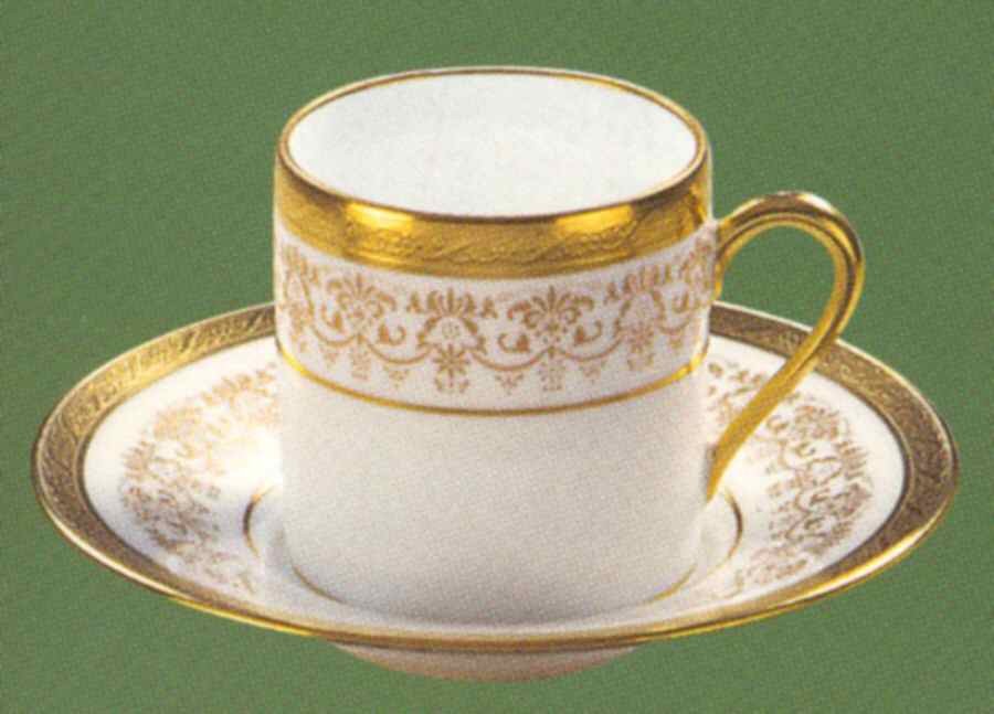 Villardiere Flat Cup & Saucer Set by Jammet Seignolles-1