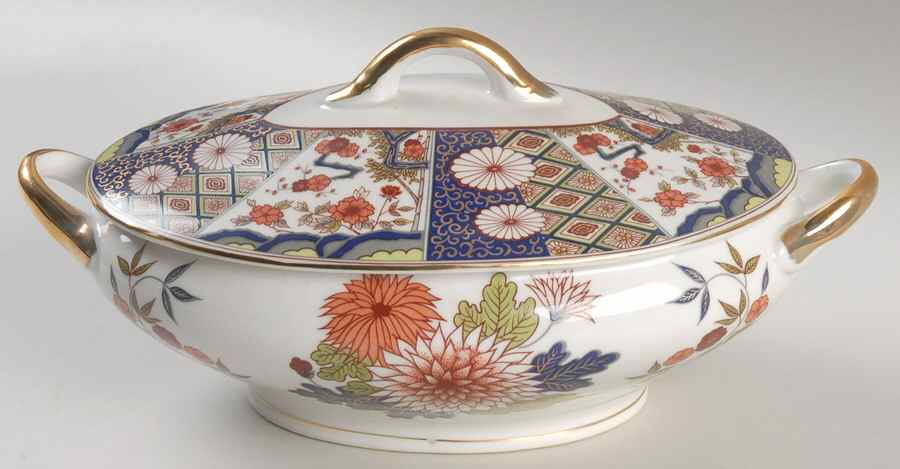 NOT26 Oval Covered Vegetable by Norcrest-1