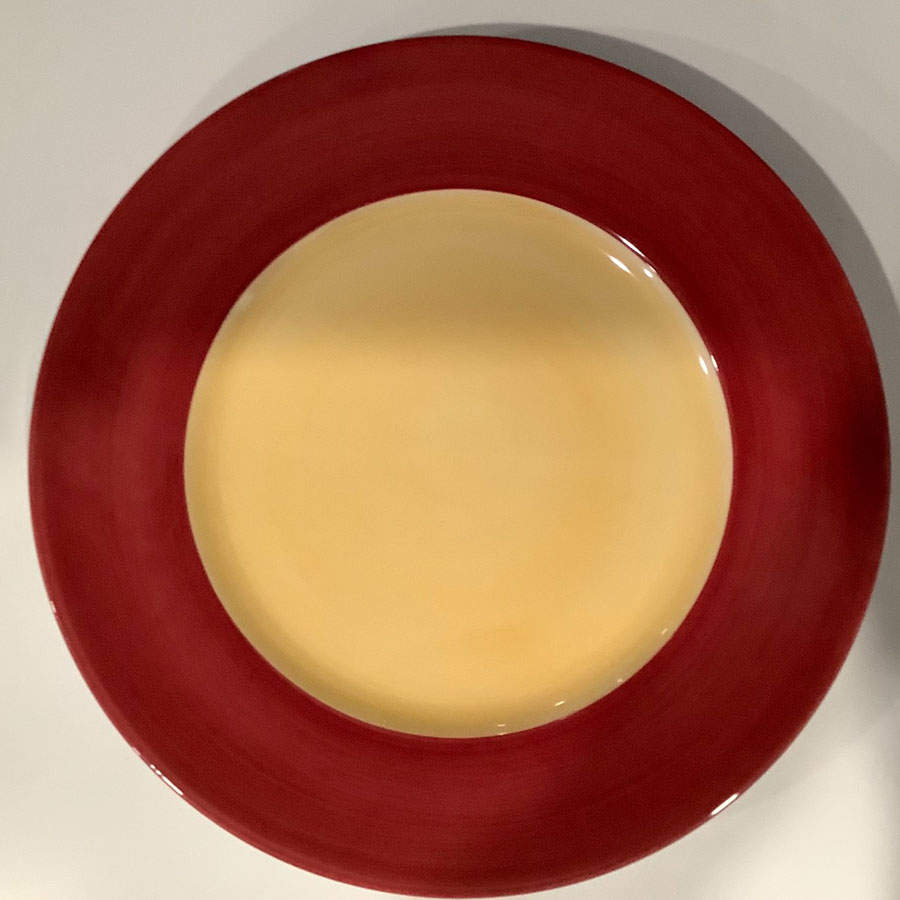 Swing Red Saffron Salad/Dessert Plate by Jammet Seignolles-1