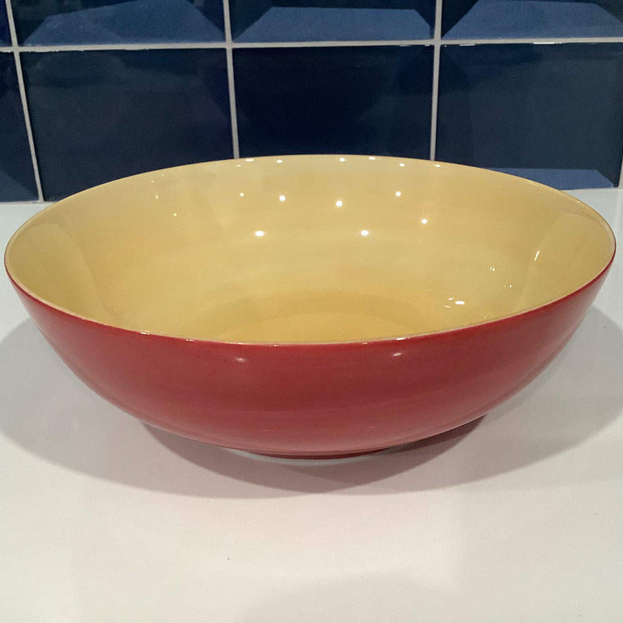 Swing Red Saffron Coupe Cereal Bowl by Jammet Seignolles-1