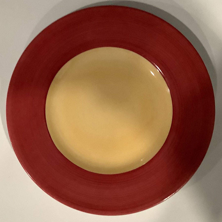 Swing Red Saffron Bread & Butter Plate by Jammet Seignolles-1