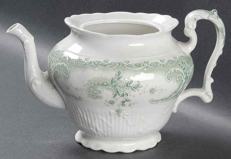 Savannah Green (No Gold Trim) Teapot No Lid by Johnson Brothers-1