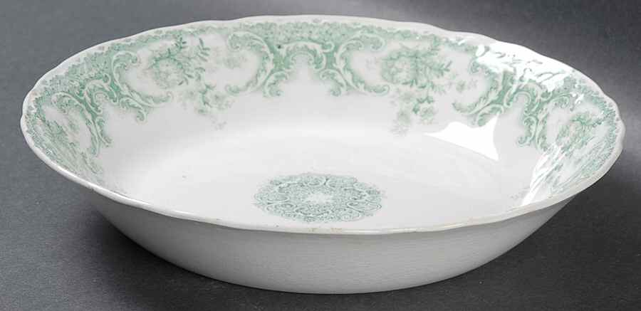 Savannah Green (No Gold Trim) Coupe Soup Bowl by Johnson Brothers-1