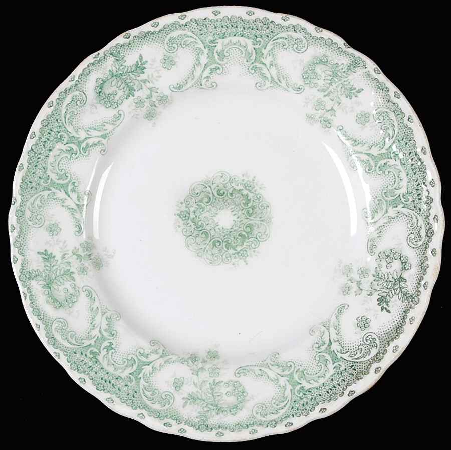 Savannah Green (No Gold Trim) Dessert/Pie Plate by Johnson Brothers-1