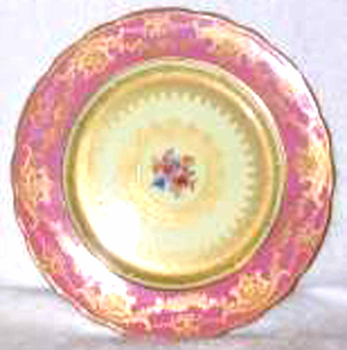28363 Red Dinner Plate by George Jones & Sons-1