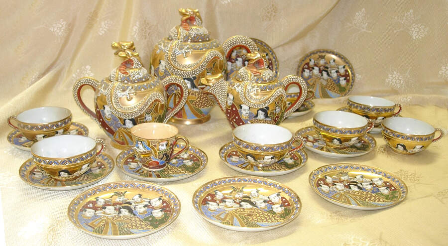 JAP693 Flat Cup & Saucer Set by Japan-1