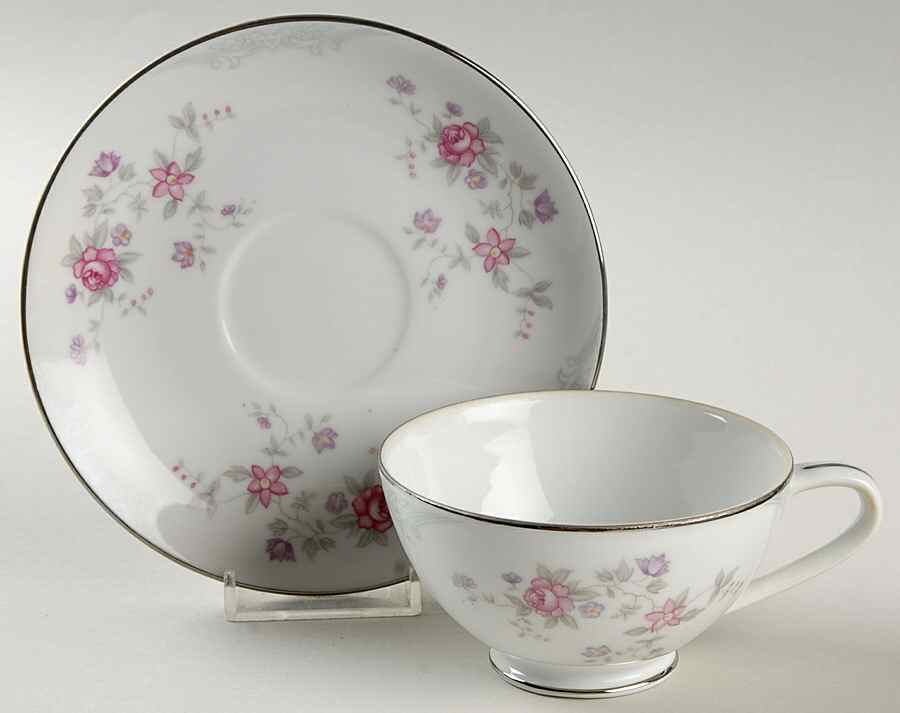 4712 Footed Cup & Saucer Set by Joan Fine China (Japan)-1