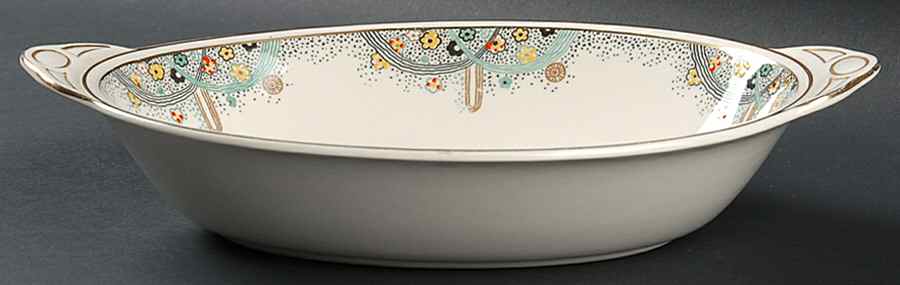 Les Fountaines 11" Oval Vegetable Bowl by Johnson Brothers-1