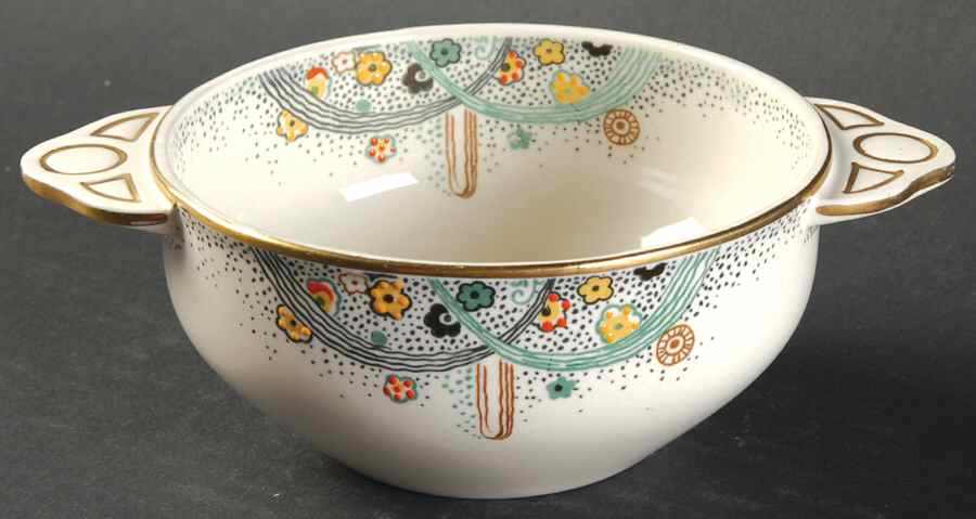 Les Fountaines Flat Cream Soup Bowl by Johnson Brothers-1