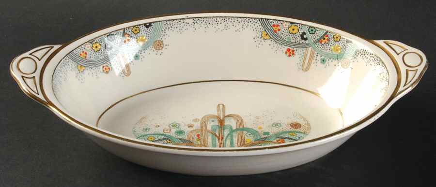 Les Fountaines 10" Oval Vegetable Bowl by Johnson Brothers-1