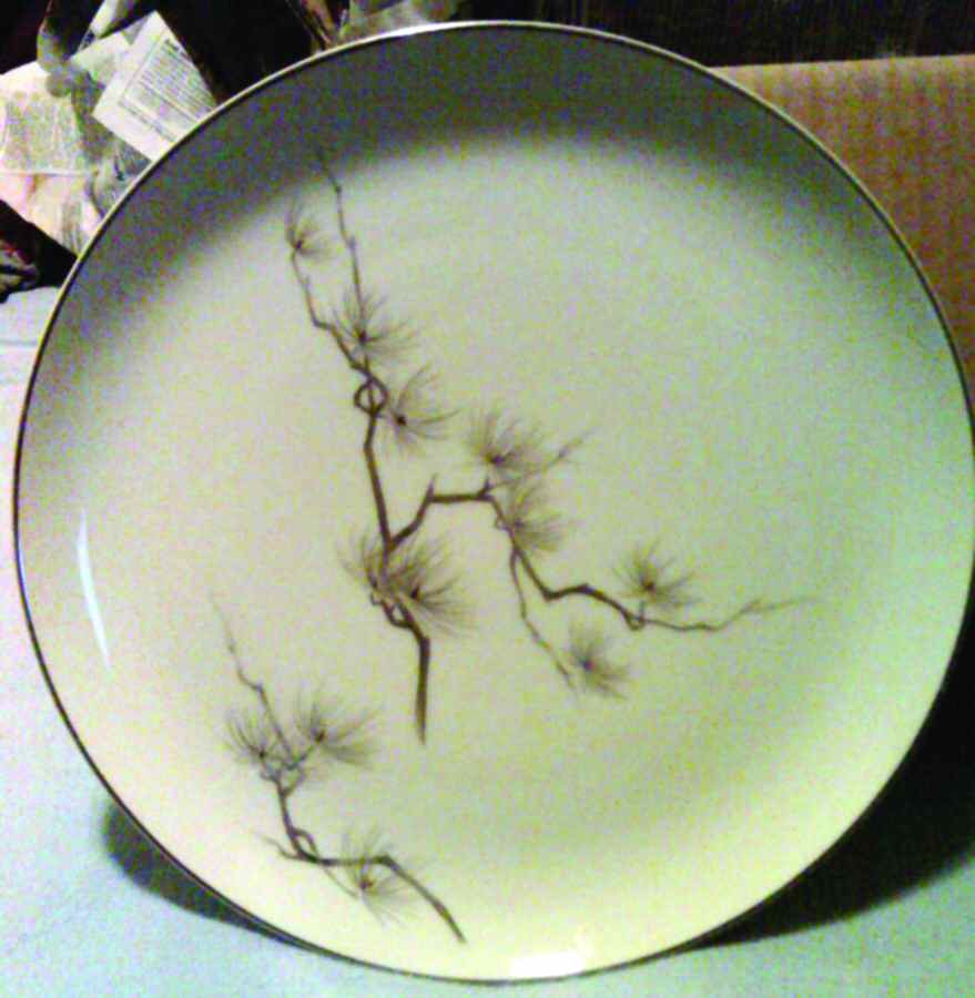 Winter Pine Dinner Plate by Jyoto-1