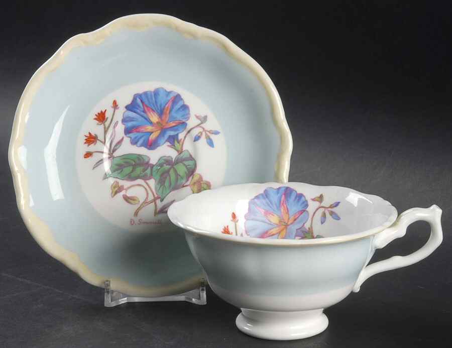 32926 Footed Cup & Saucer Set by George Jones & Sons-1