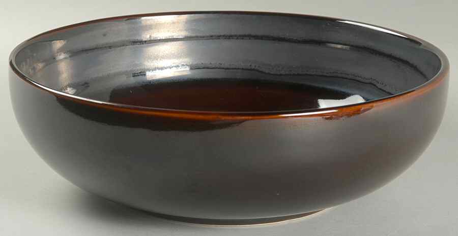 Mahogany Circles 9" Round Vegetable Bowl by Joseph Abboud-1