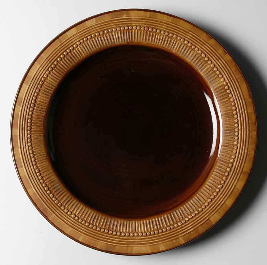 Honey Bark Dinner Plate by Joseph Abboud-1