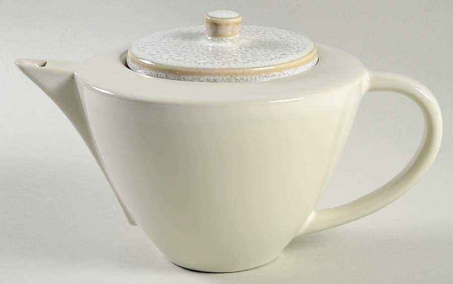 Vuelta White Pearl Teapot & Lid by Jars-France-1