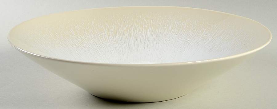Vuelta White Pearl 11" Round Serving Bowl by Jars-France-1
