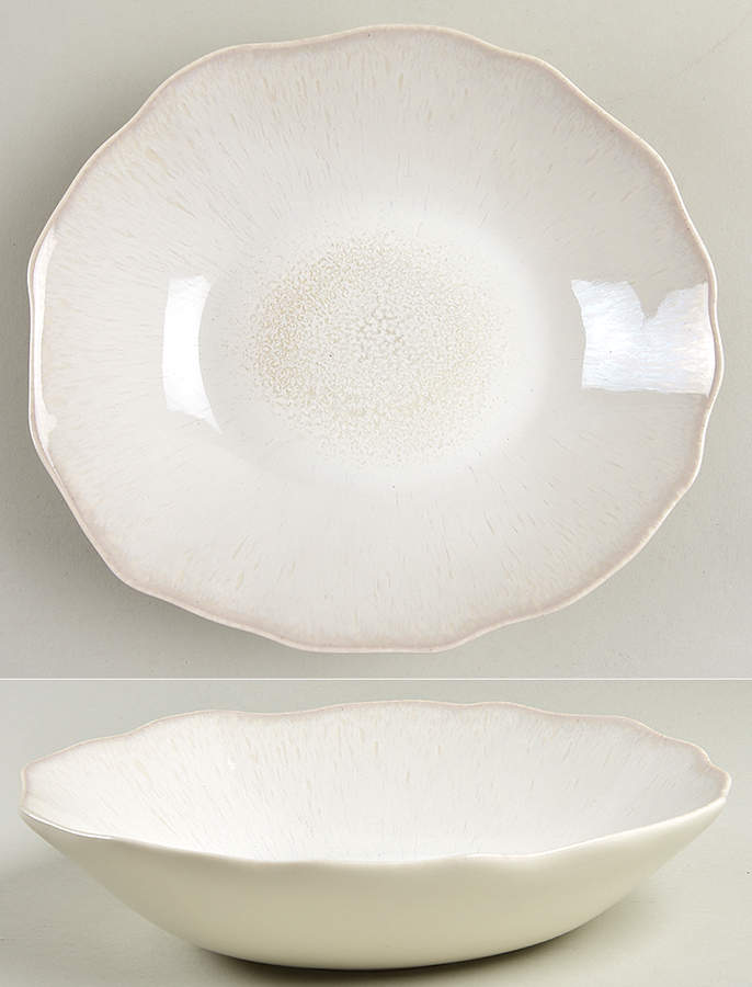 Plume White Pearl Coupe Soup Bowl by Jars-France-1
