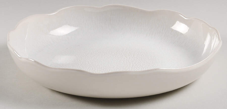 Plume White Pearl 11" Pasta Serving Bowl by Jars-France-1