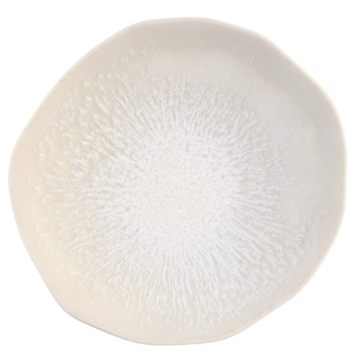 Plume White Pearl Bread & Butter Plate by Jars-France-1