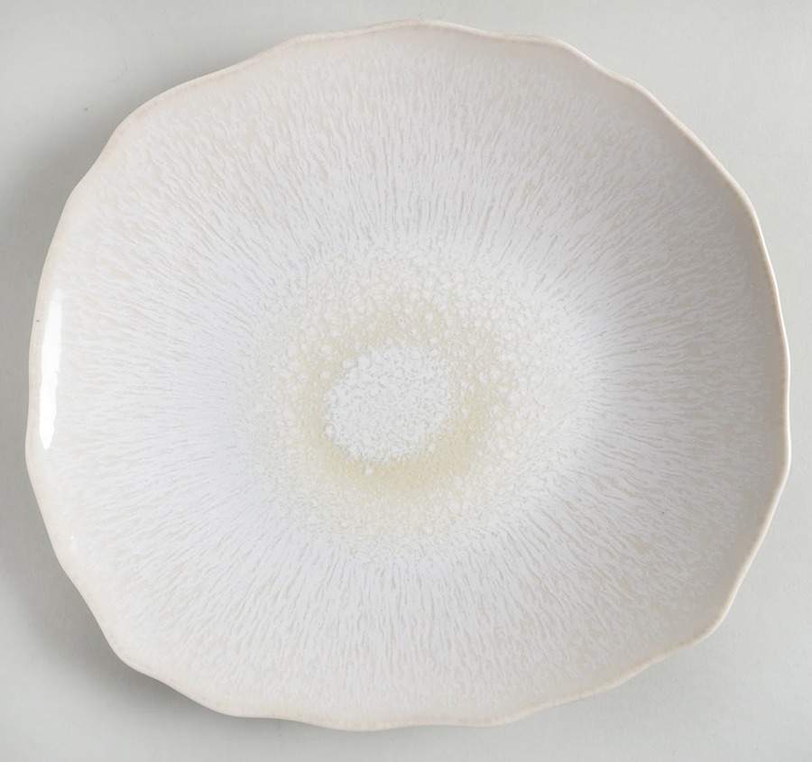 Plume White Pearl Salad/Dessert Plate by Jars-France-1