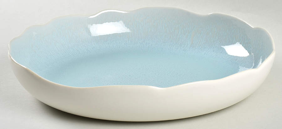 Plume Ocean Blue 11" Pasta Serving Bowl by Jars-France-1