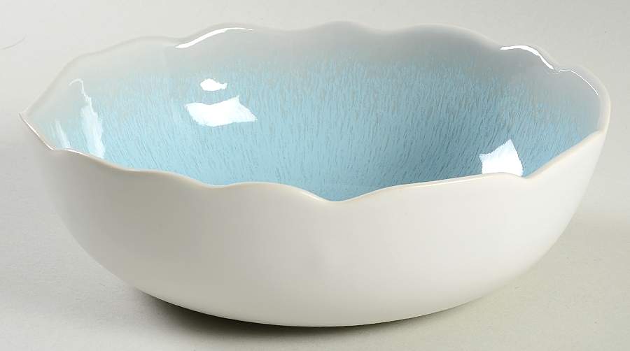 Plume Ocean Blue 8" Individual Pasta Bowl by Jars-France-1