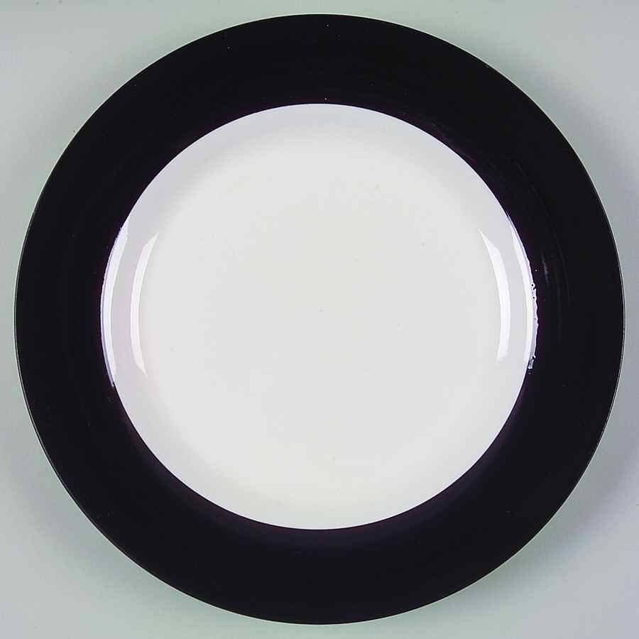 Color Strokes Black Dinner Plate by JCPenney-1
