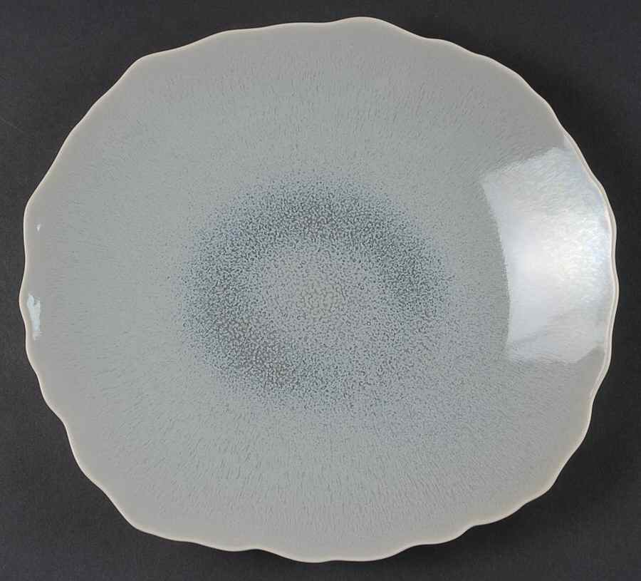 Plume Sky Gray Dinner Plate by Jars-France-1