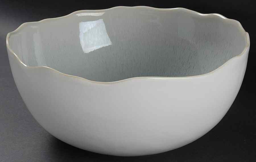 Plume Sky Gray 10" Round Vegetable Bowl by Jars-France-1