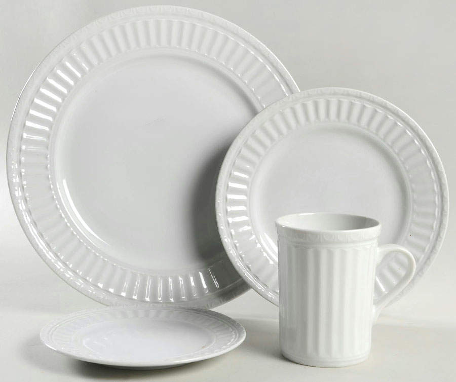 Italiana White 4 Piece Place Setting by JCPenney-1