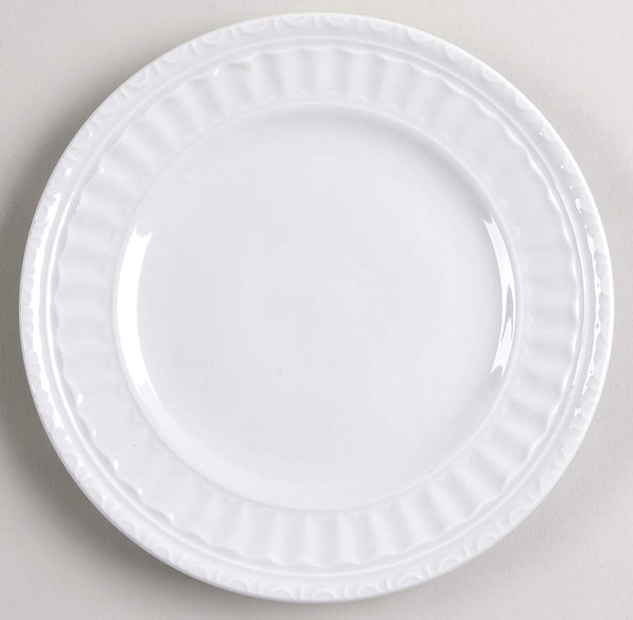 Italiana White Bread & Butter Plate by JCPenney-1
