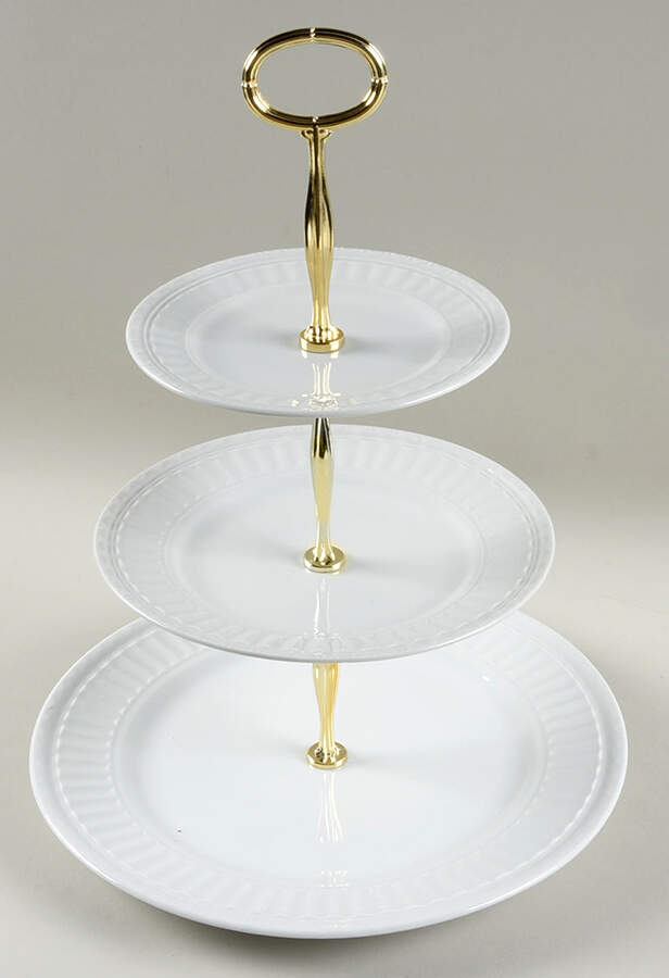 Italiana White 13 7/8"-14 1/4" 3-Tiered Serving Tray(DP,SP,BB) HC by JCPenney-1