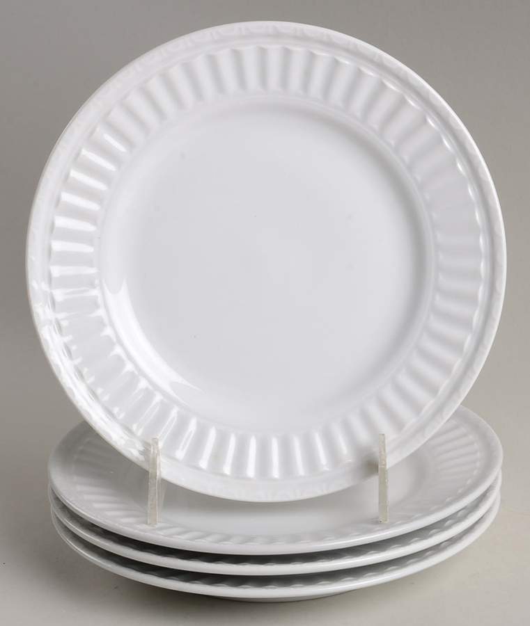 Italiana White Salad Plate - Set of 4 by JCPenney-1