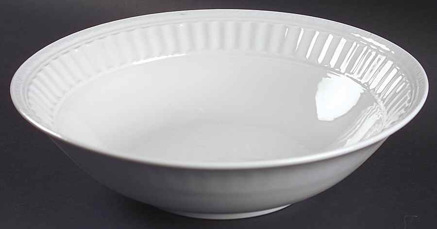 Italiana White 9" Round Vegetable Bowl by JCPenney-1