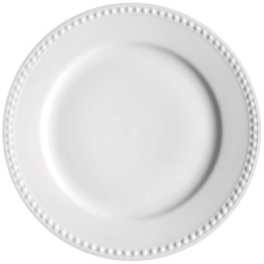Elegant Pearl White Dinner Plate by JCPenney-1