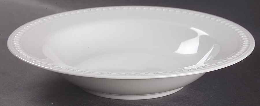 Elegant Pearl White Soup/Cereal Bowl by JCPenney-1